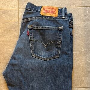 514 Levi's Men's Dark Blue Straight Jeans